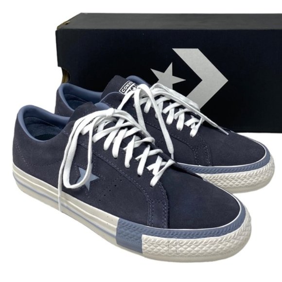 Converse One Star Pro Suede Shoes Gray For Women Low Top Casual Sneakers A07972C - Picture 1 of 9